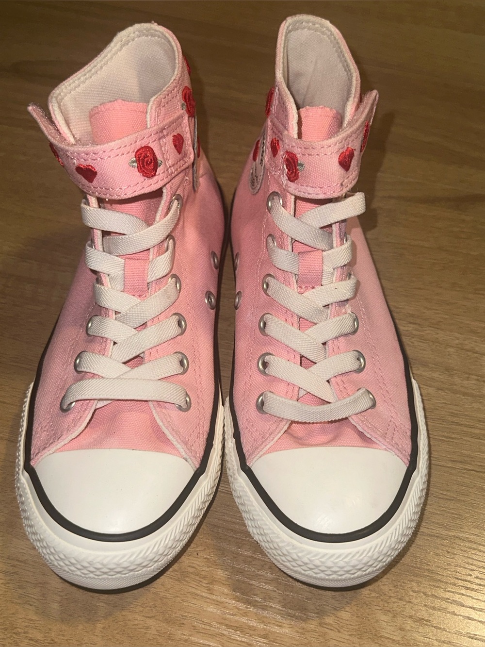 Chuck Taylor Converse Kids Girls Egret Pink High-Top Canvas Sneakers
